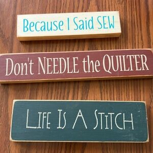 Sewing signs